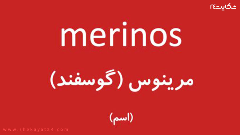 معنی کلمه مرینوس