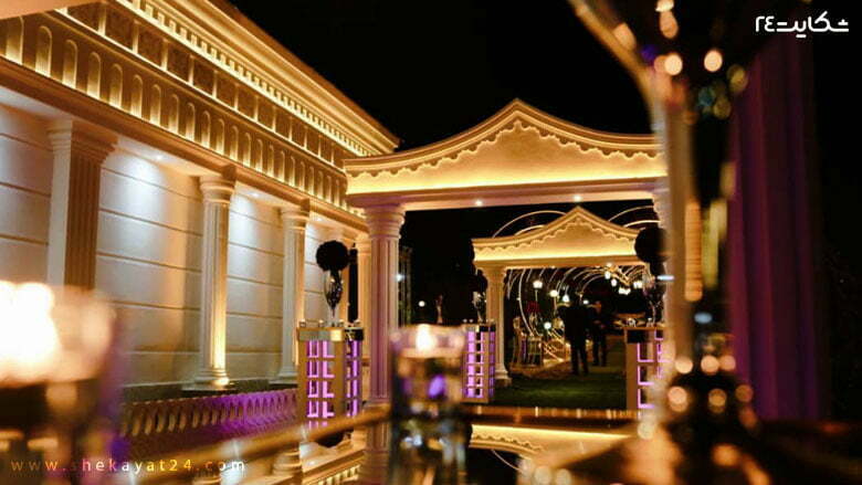 تالار عروسی در شب